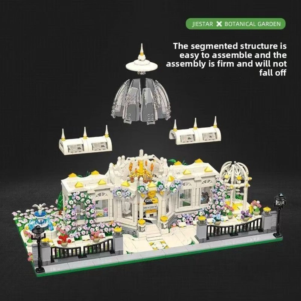 6700-Piece Garden Plaza Micro-Landscape Building Block Display Model