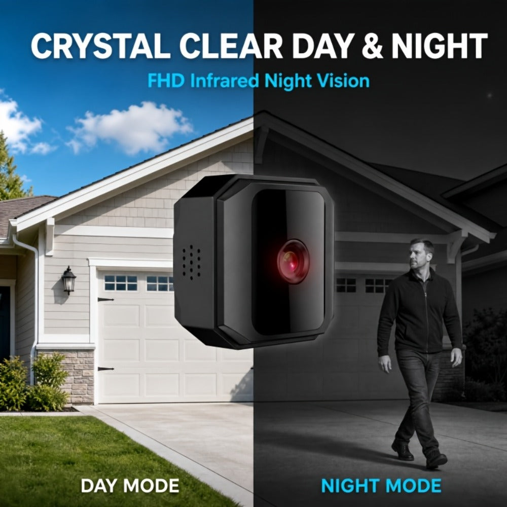 Wireless Security Camera Rechargeable Battery, No WiFi No Internet AP Hotspot, IR Night Vision, Two-Way Audio, Motion Detection Alerts, Indoor Outdoor Portable Surveillance – Home Pet Baby Monitor