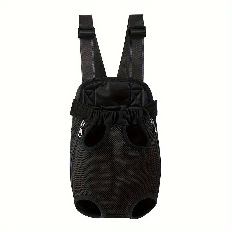 Double Pet Carrier Backpack for Two Cats & Dogs | Breathable Mesh Front Chest Bag for Small Pets, Adjustable Portable Dual Carrier for Outdoor Travel Hiking, 5 Colors S/M/L/XL Sizes