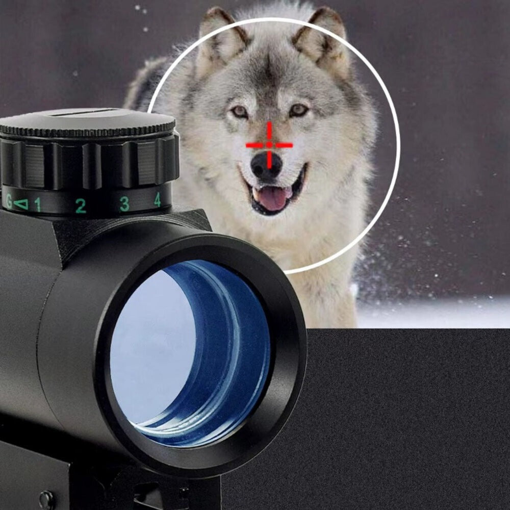 Red Green Dot Sight Scope 1x40 Picatinny Rail Mount 2 MOA Reticle for Rifles Shotguns Airsoft Hunting Shooting Optics Accessory