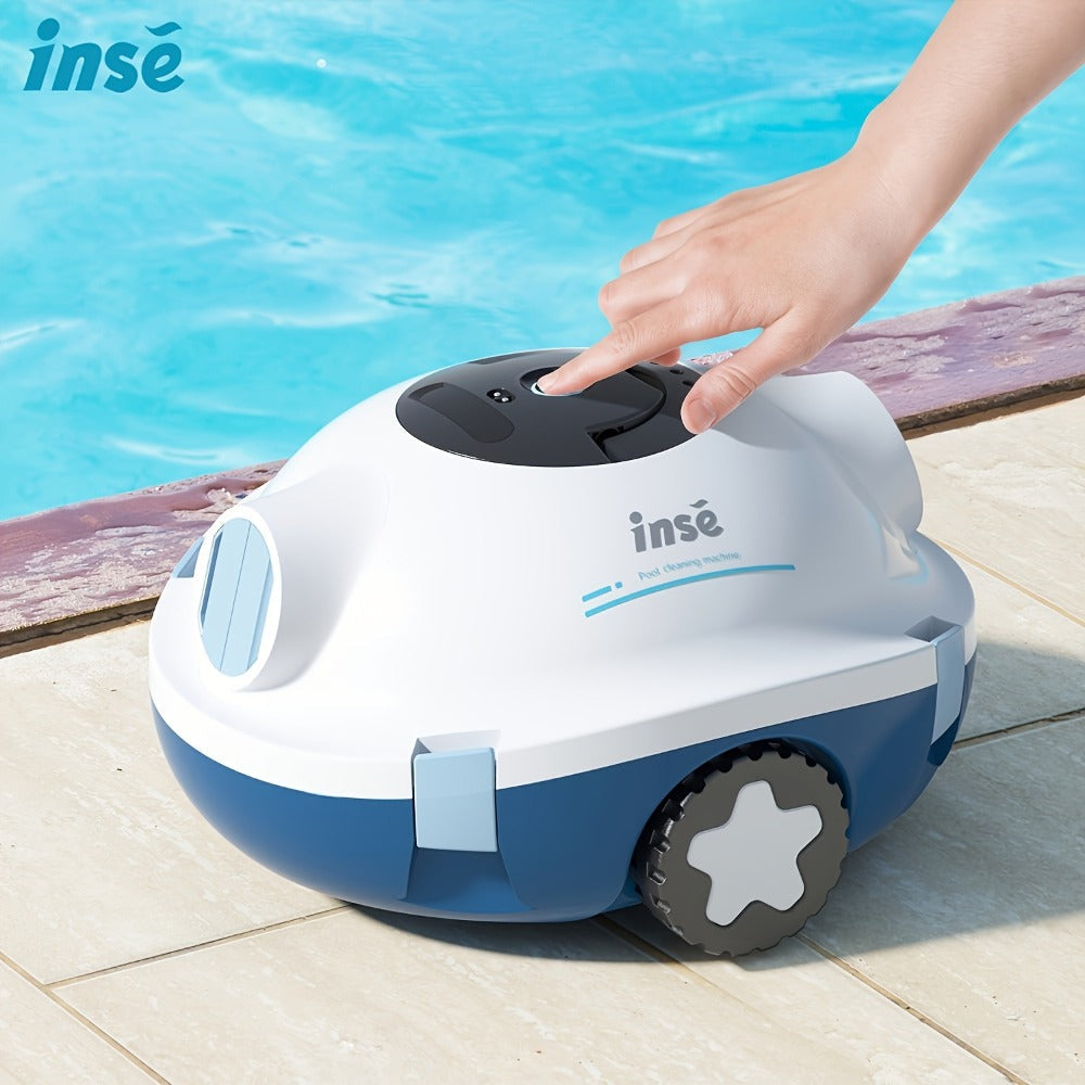 Cordless Robotic Pool Cleaner with 90-Min Runtime – Self-Parking Auto Vacuum | Floating Bracelet Retrieval | Covers 65Ft / 1100 Sq Ft | Lightweight for Above Ground & In-Ground Flat Bottom Pools | 5 Colors