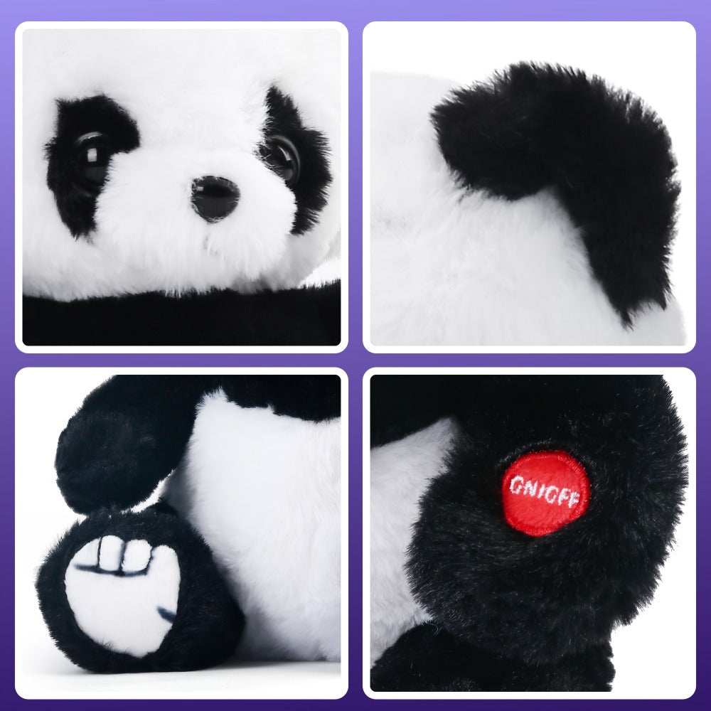 Light Up Panda Plush Toy with LED Glow, 7 and 10 Inch Options