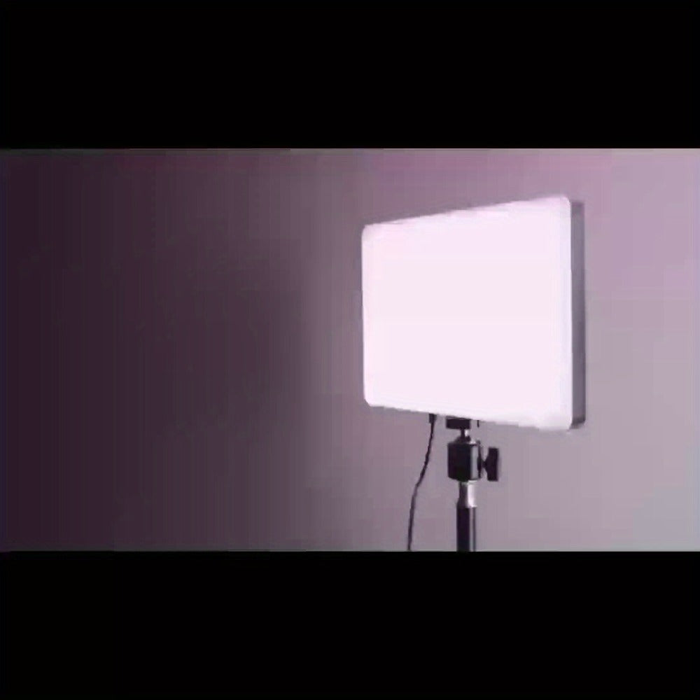 ZOMEI 10in LED Square Light Kit with 43.3in Tripod Stand & Phone Holder - Dimmable 3000K-6000K Studio Photography Lighting for Video Recording, YouTube, TikTok & Game Streaming