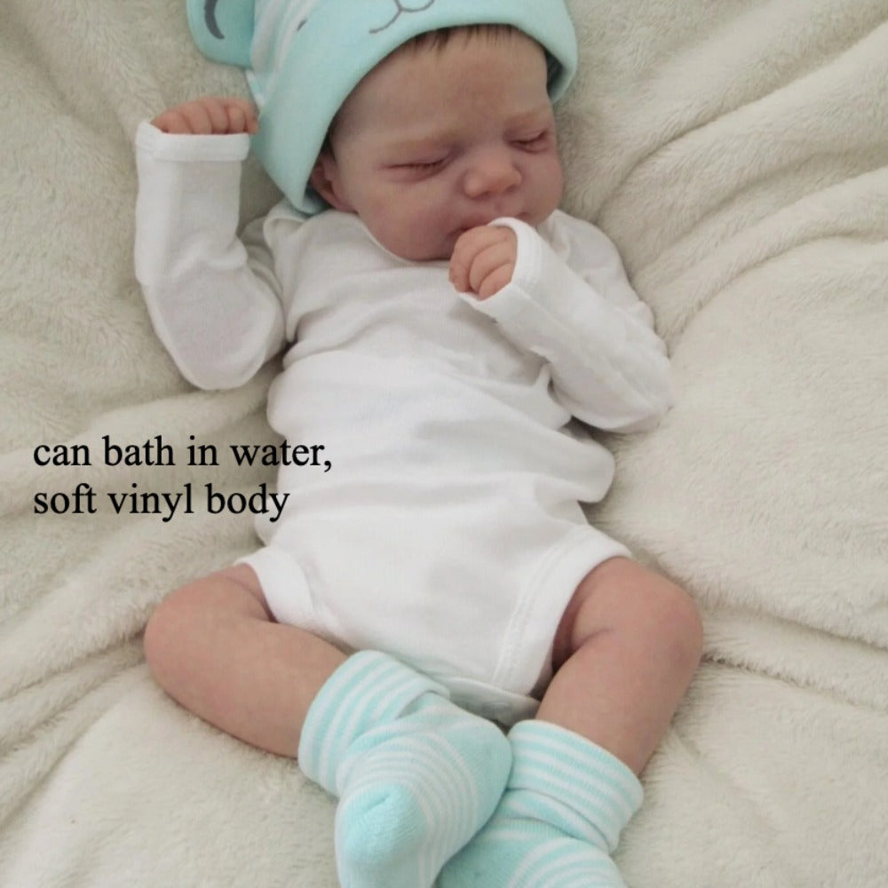 19-Inch Sleeping Reborn Baby Doll with 3D-Painted Details
