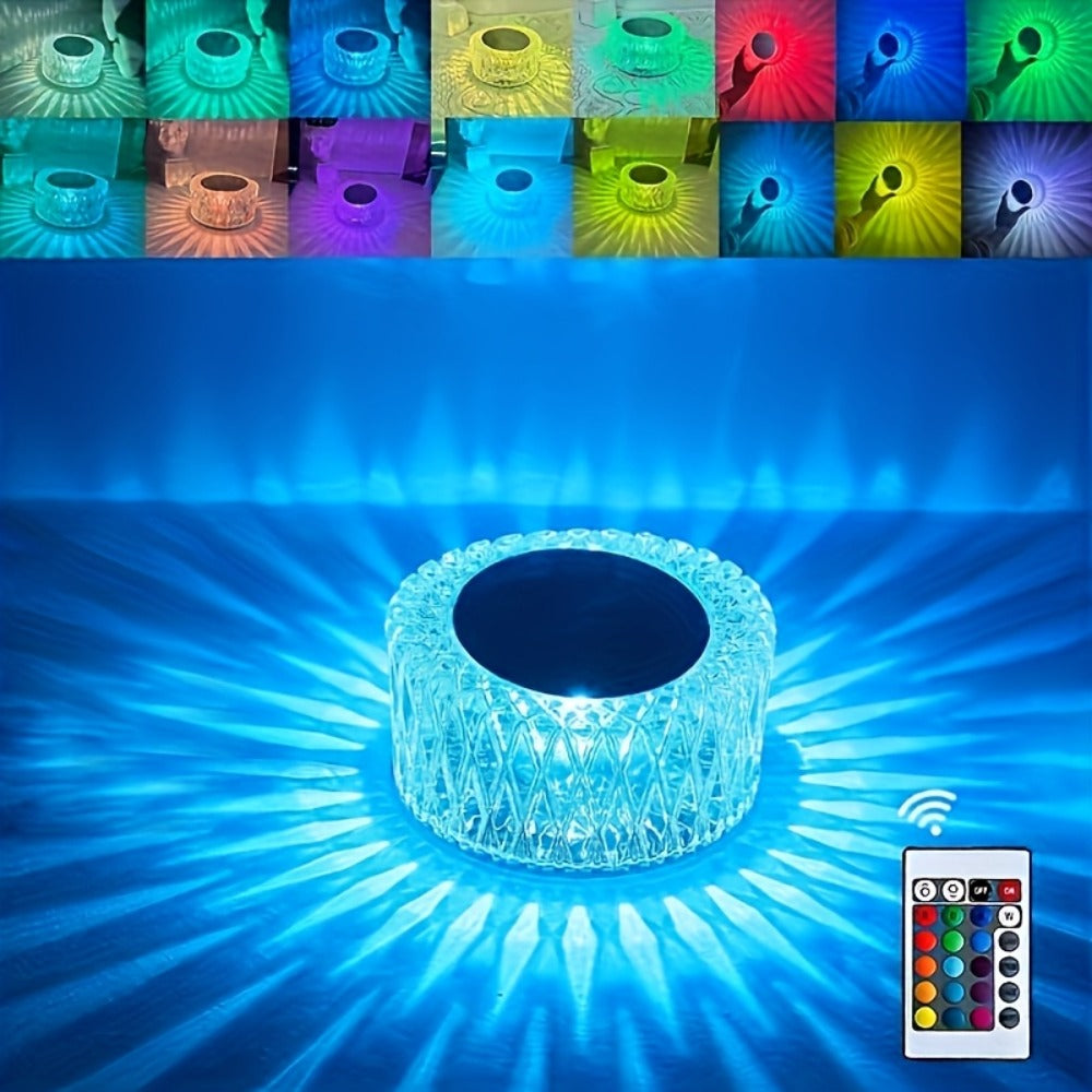 Touch Night Light 16 Color Rechargeable LED – 3-Level Brightness Portable Bedside Lamp with USB Charging for Bedroom, Restaurant, Camping & Home Decor