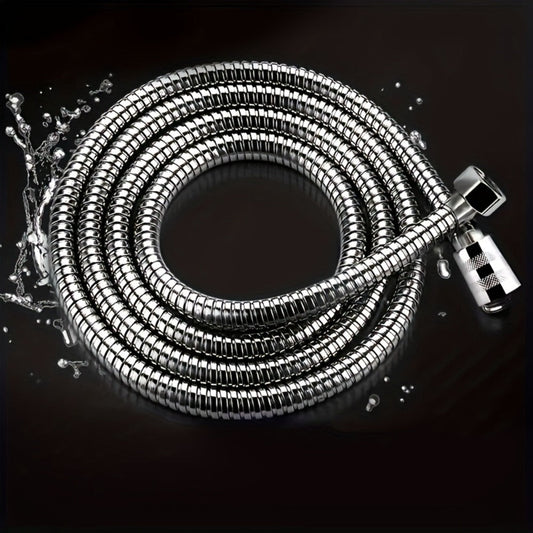 Shower Hose, 3m Flexible Stainless Steel with Chrome Finish and G1/2 Connections