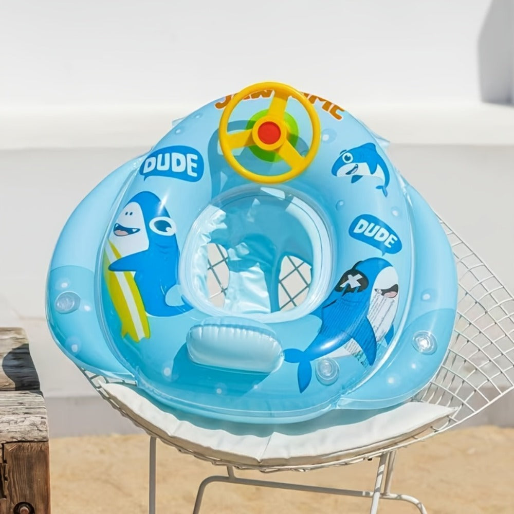 Cartoon Animal Novelty Inflatable Pool Float, Blue, Green or Pink