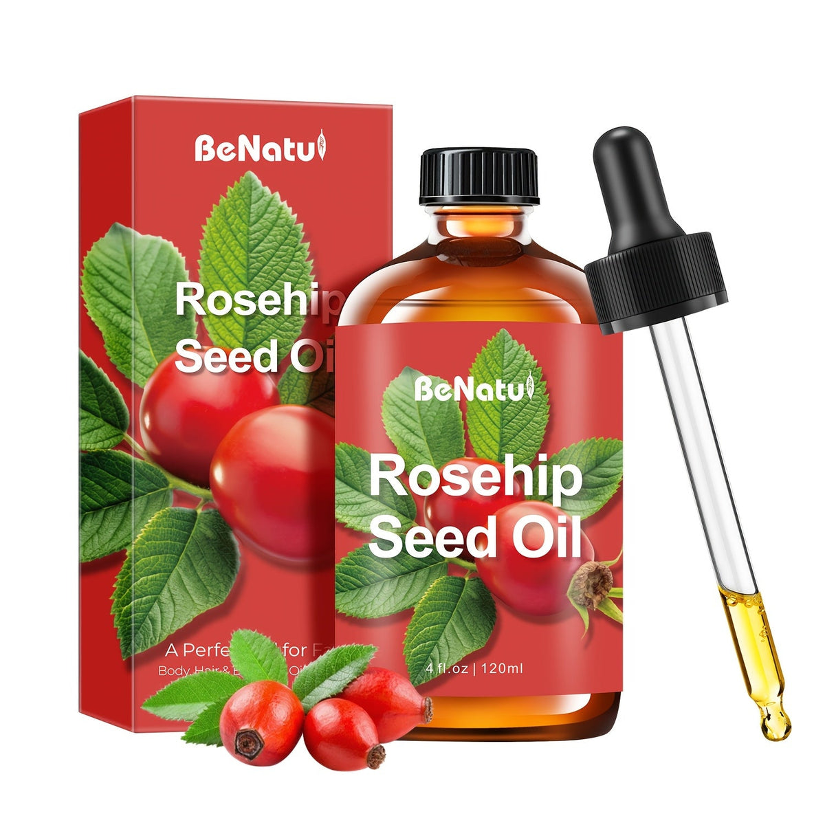 Carrier Oil & Essential Oil 4oz Argan Jojoba Rosehip Vitamin E Rosemary Lemongrass Vanilla Cinnamon for Massage Body Oil Diffuser Soap Candle Hair Skin Care