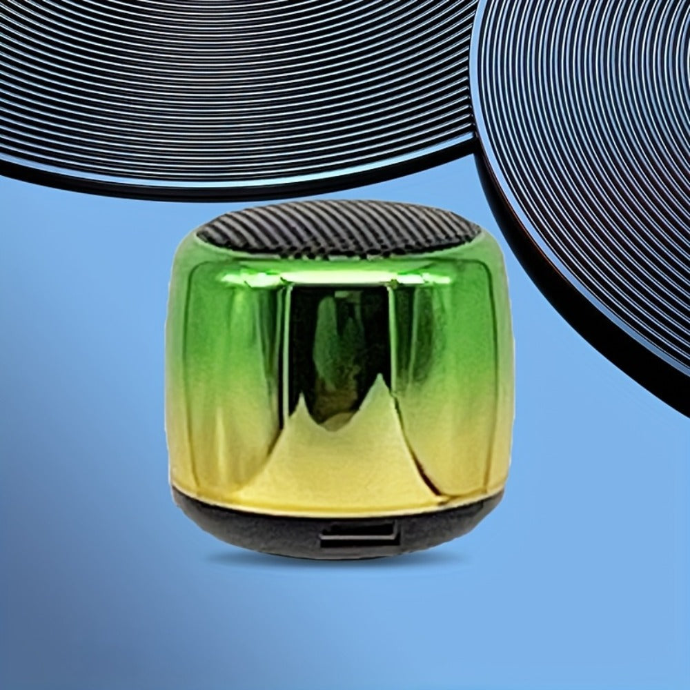 Thumb-Sized Mini Wireless Bluetooth Speaker with Built-In Mic, TWS Pairing, 360° Stereo Surround Sound, Multiple Color Options for Music Podcasts Travel and Outdoor Use