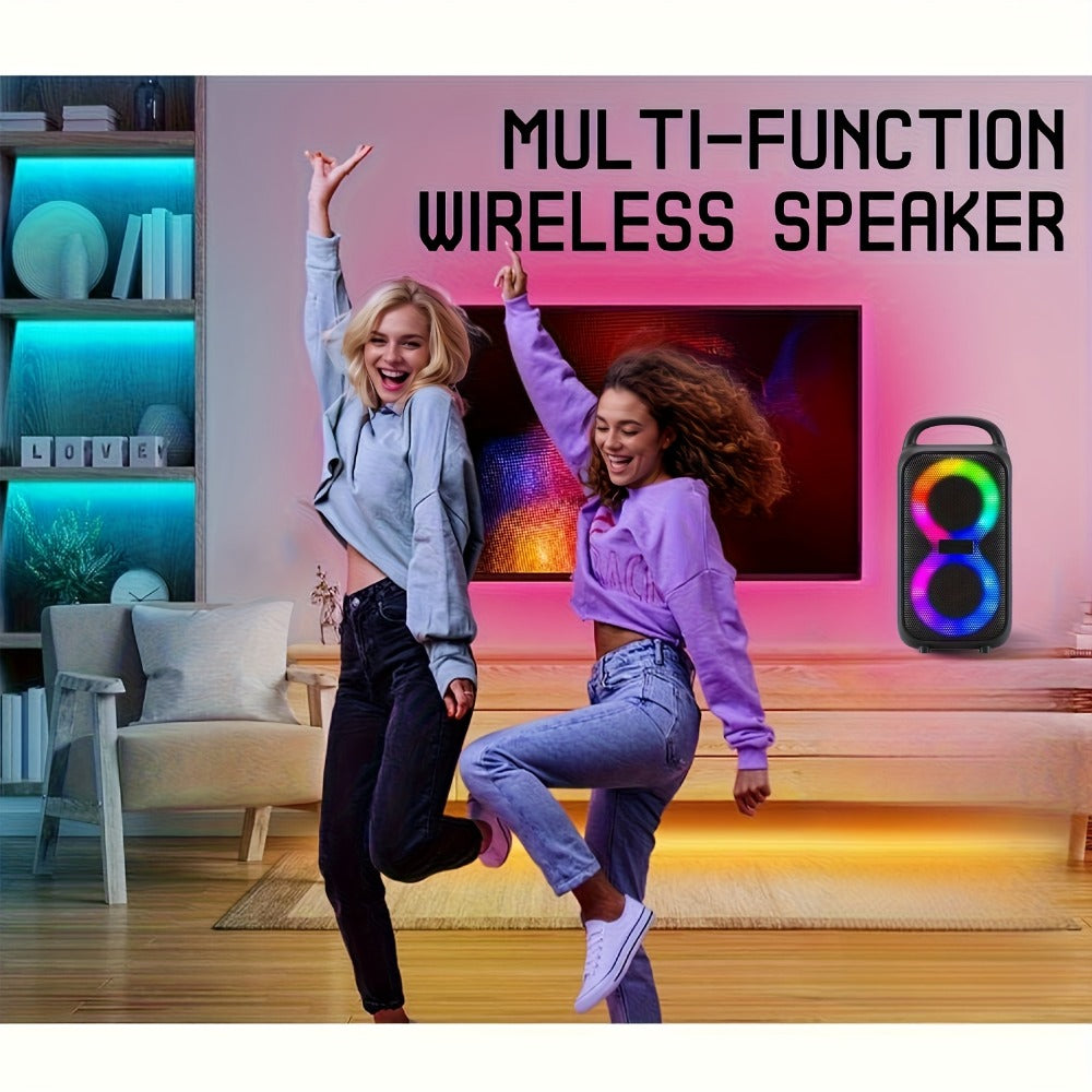 Portable Bluetooth Boom Box Speaker with Dual Subwoofer Heavy Bass, 2500W Stereo Sound System, FM Radio, Wireless, Type-C Charging, for Home Outdoor Parties Smartphones Tablets