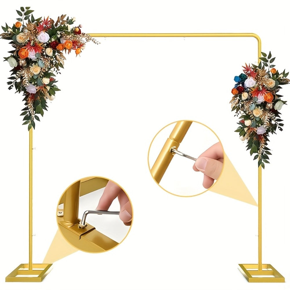 Photography Backdrop Frame 78.74 Inch Industrial-Grade Splicing System | 30-Second Assembly, 500-Cycle Load-Bearing, Multi-Use Square Photo Frame for Studio, Events & Parties