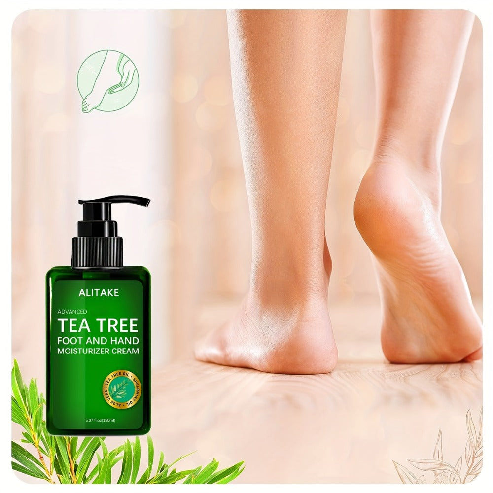 Foot Cream for Dry Cracked Heels & Hand Moisturizer — Natural Plant Extract Deep Nourishing Moisturizing Skin Care Cream for Women, Non-Greasy Fast-Absorbing Formula, Gift for Mom (150ml / 5.07oz)