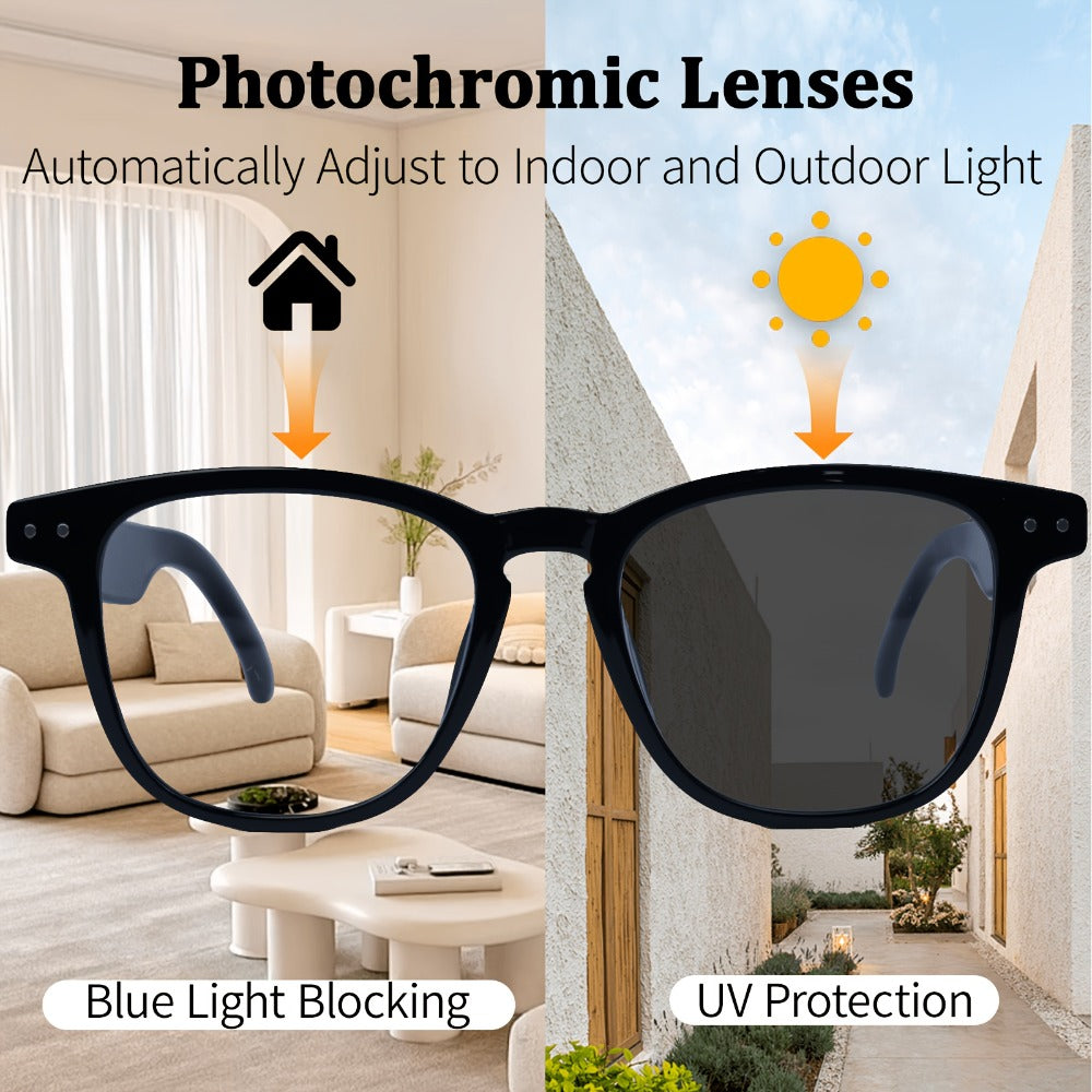164-Language Translation Glasses with Real-Time AI Voice Translator – Bluetooth Music & Calls | AI Voice Assistant | Indoor & Driving Use | Unisex Smart Eyewear Multiple Colors | Travel Business Gift
