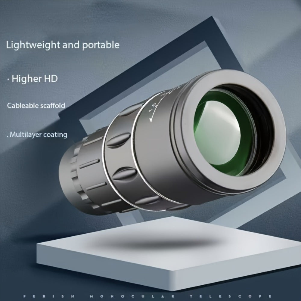 Monocular Telescope 10x50 High Power HD Compact Scope with Manual Focus for Adults Bird Watching Hiking Hunting Travel Outdoor Sightseeing Gift