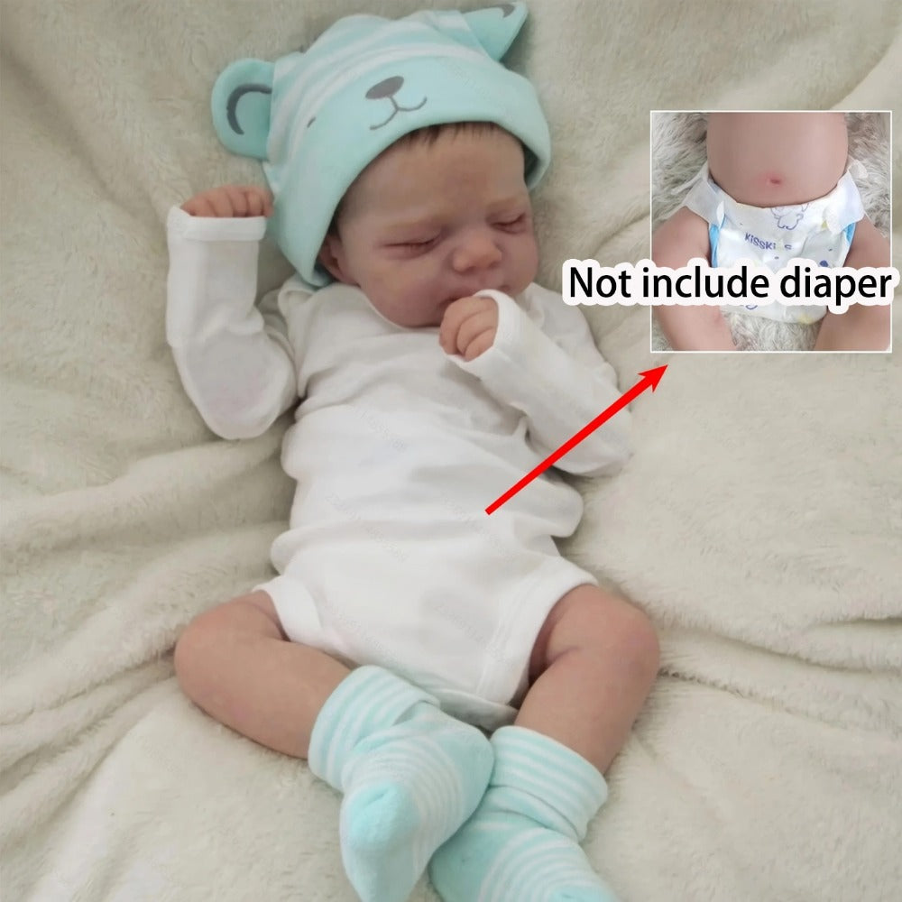 19-Inch Sleeping Reborn Baby Doll with 3D-Painted Details