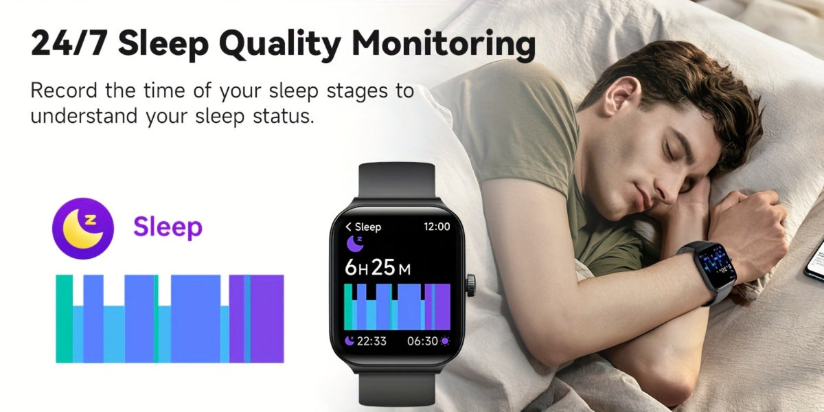 Fitness Tracker Smartwatch with Alexa Built-in FAWEIO 1.95" Large Display, Wireless Calling, 100+ Sport Modes, Pedometer Heart Rate Sleep Blood Oxygen, Compatible with iPhone & Android – Smart Watch for Men Women 11 Colors
