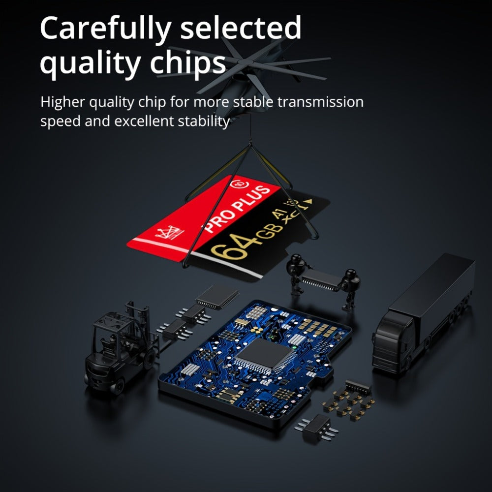 3-Pack Micro SD Card with Adapter 64MB 128MB 256MB 512MB – Class 10 U3 A1 TF Flash Memory Cards for Camera, Phone, Tablet, Car Audio, Game Console, Dashcam & Security Camera