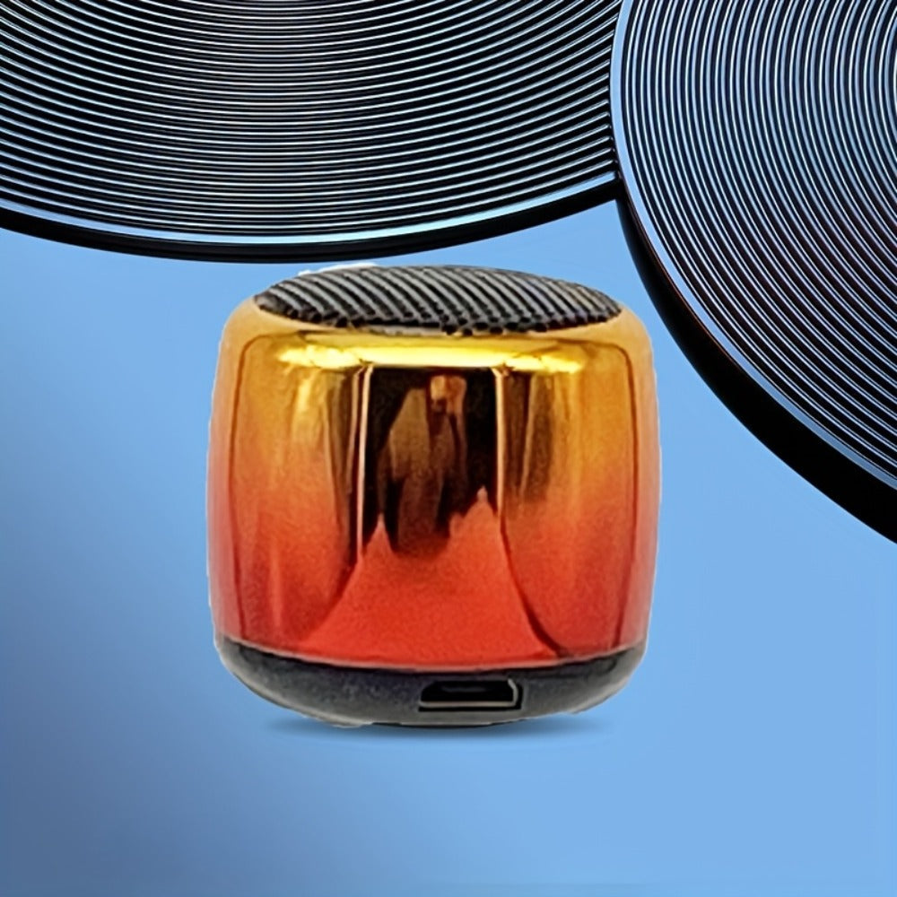 Thumb-Sized Mini Wireless Bluetooth Speaker with Built-In Mic, TWS Pairing, 360° Stereo Surround Sound, Multiple Color Options for Music Podcasts Travel and Outdoor Use