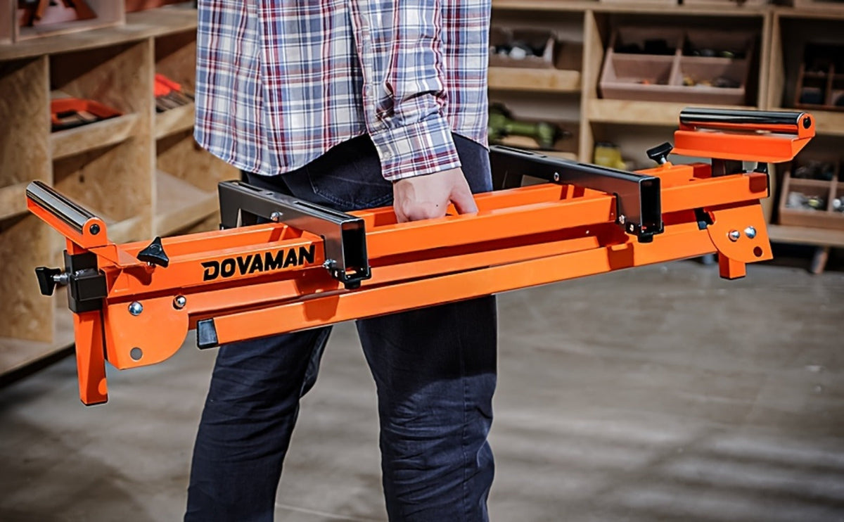 Miter Saw Stand with 78-1/8" Sliding Rail – 3-Step Quick Fold, 22LB Lightweight, 330LB Capacity, Universal Fit for DeWalt Makita Bosch & Most Miter Saw Brands