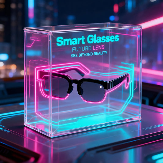 Smart Glasses with Real-Time Translation, Built-In Mic & Speaker, Wireless Bluetooth – Open-Ear Audio, Music & Travel Companion for Tech Lovers