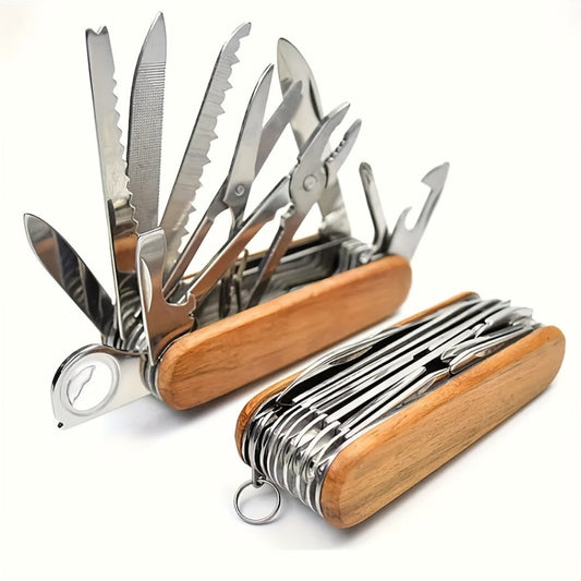 Multitool Pocket Knife, 17-in-1 with Pliers, Scissors, Screwdriver & Bottle Opener