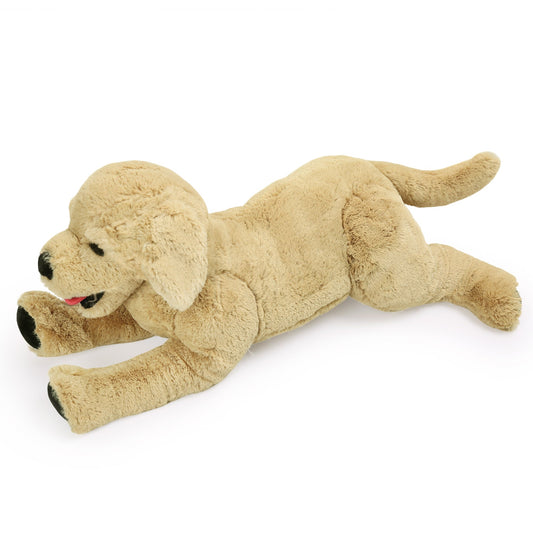 Golden Retriever Stuffed Animal — 21-Inch Lifelike Plush Dog for Cuddling and Display
