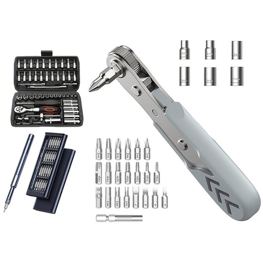 Precision Screwdriver Set with Case, Magnetic 30-, 51-, or 55-in-1 Options