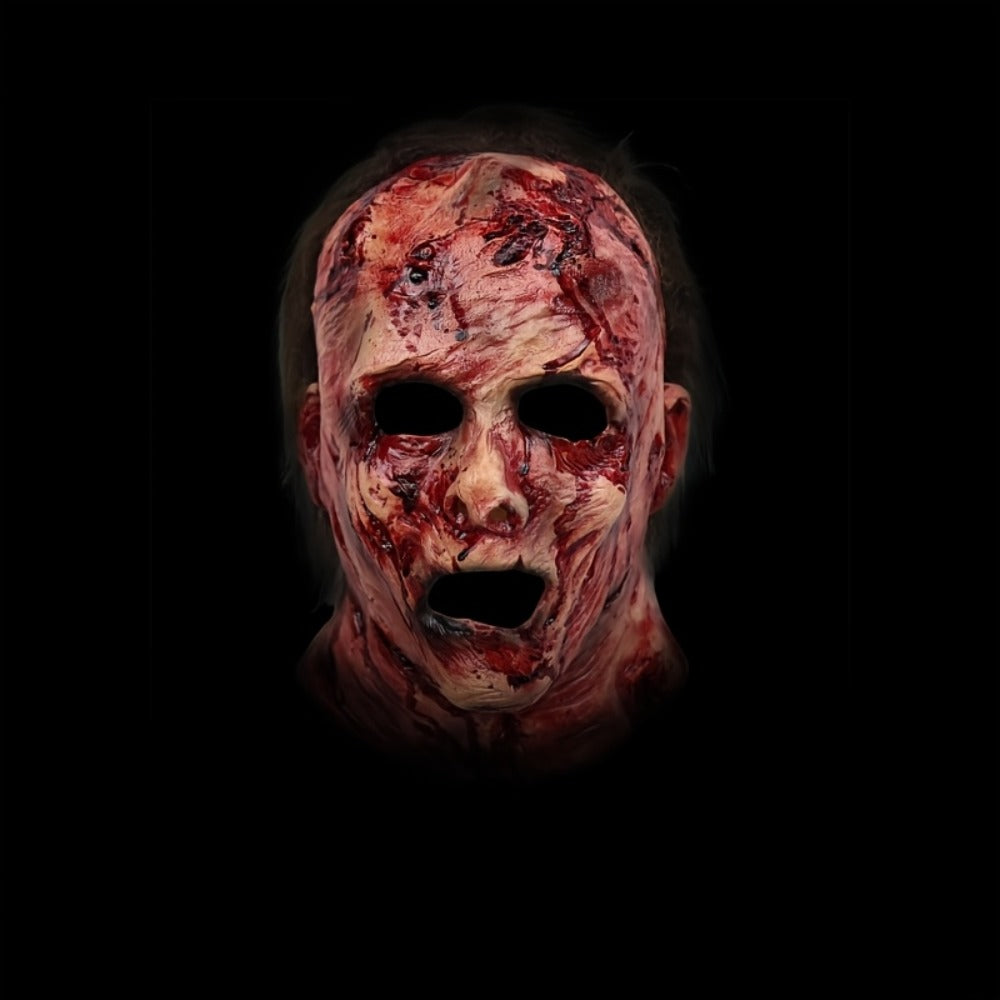 Halloween Latex Mask Scary Skull Bloody Decayed Face Horror Mask for Adults Cosplay Rave Party Stage Show Haunted House