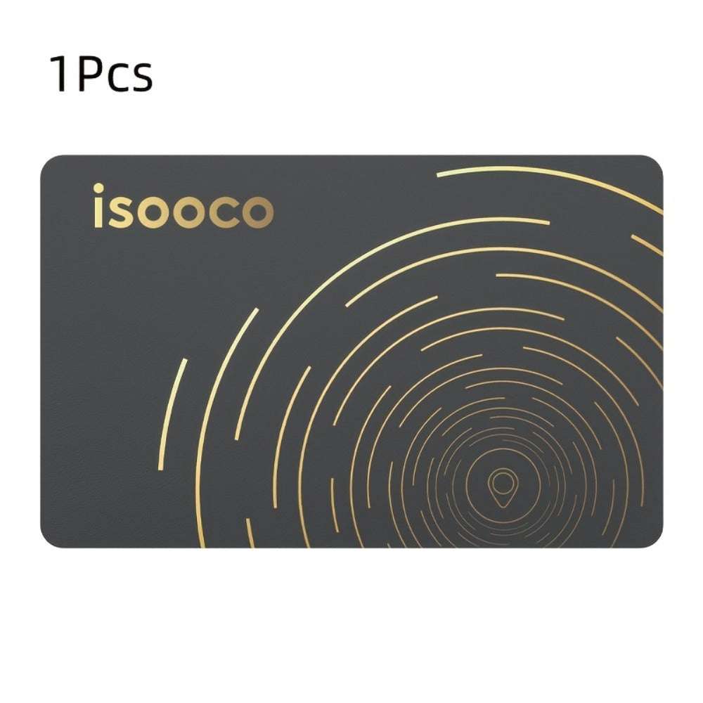 Ultra-Thin Find My Wallet Tracker Card for iPhone – iOS-Only Item Locator with 3-Year Battery, Global Tracking for Wallet Purse Luggage School Bag Work Badge, 1-Pack or 2-Pack