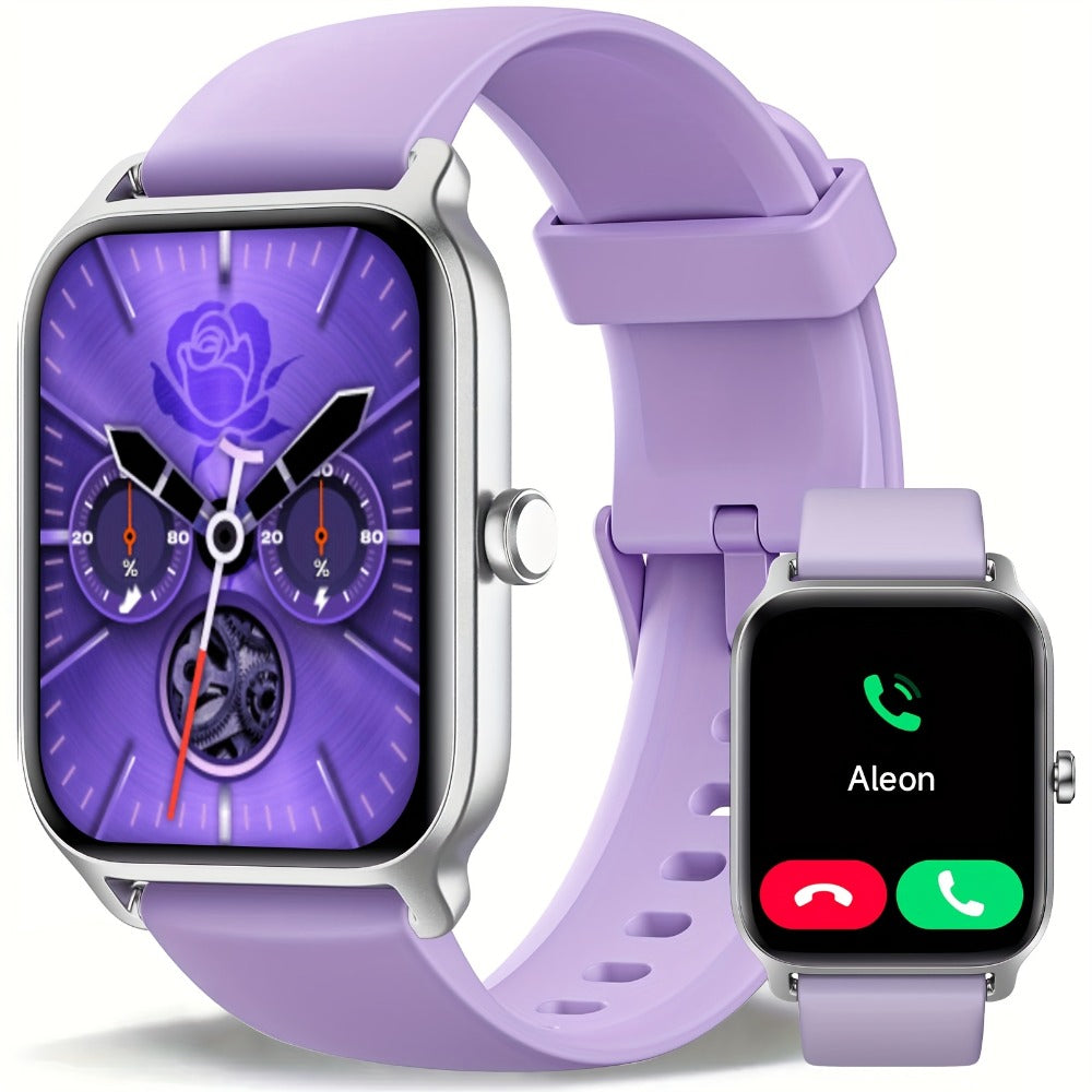 Smartwatch with Built-in Alexa FAWEIO 1.8" HD Touch Screen, Bluetooth Calling, 100+ Sport Modes, Fitness Tracker Heart Rate Sleep Monitor, Compatible with iPhone & Android – Smart Watch for Women Men 14 Colors