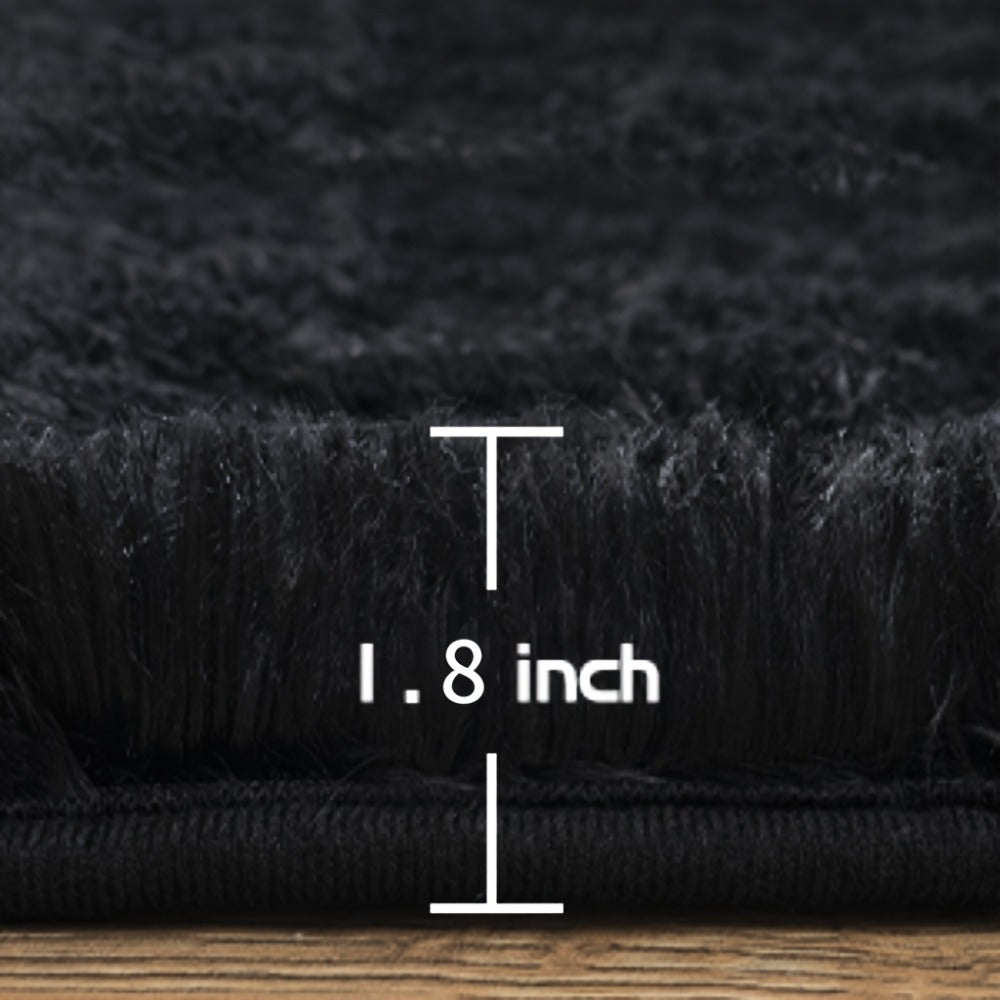 Fluffy Shag Area Rug 8x10 Feet – Ultra Soft Plush Non-Slip Large Living Room Rug, Fuzzy Bedroom Carpet for Teen Dorm, Study Room & Home Decor – Multiple Colors