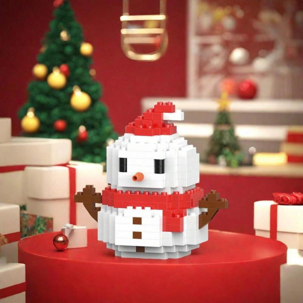 Christmas Building Blocks Party Set, 6 Boxes 1052 Pieces Santa Mini Assembly Kits