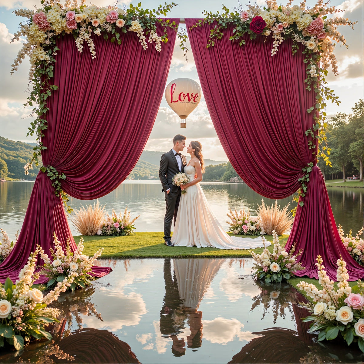 4-Pack 5x10ft Elegant Spandex Photography Backdrop | Wear-Resistant, Wrinkle-Free, Soft & Opaque Party Decoration Banners for Weddings, Birthdays, Stages, Exhibitions & Events