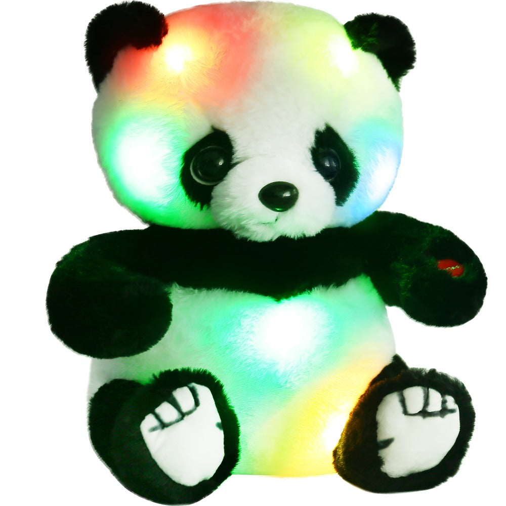 Light Up Panda Plush Toy with LED Glow, 7 and 10 Inch Options