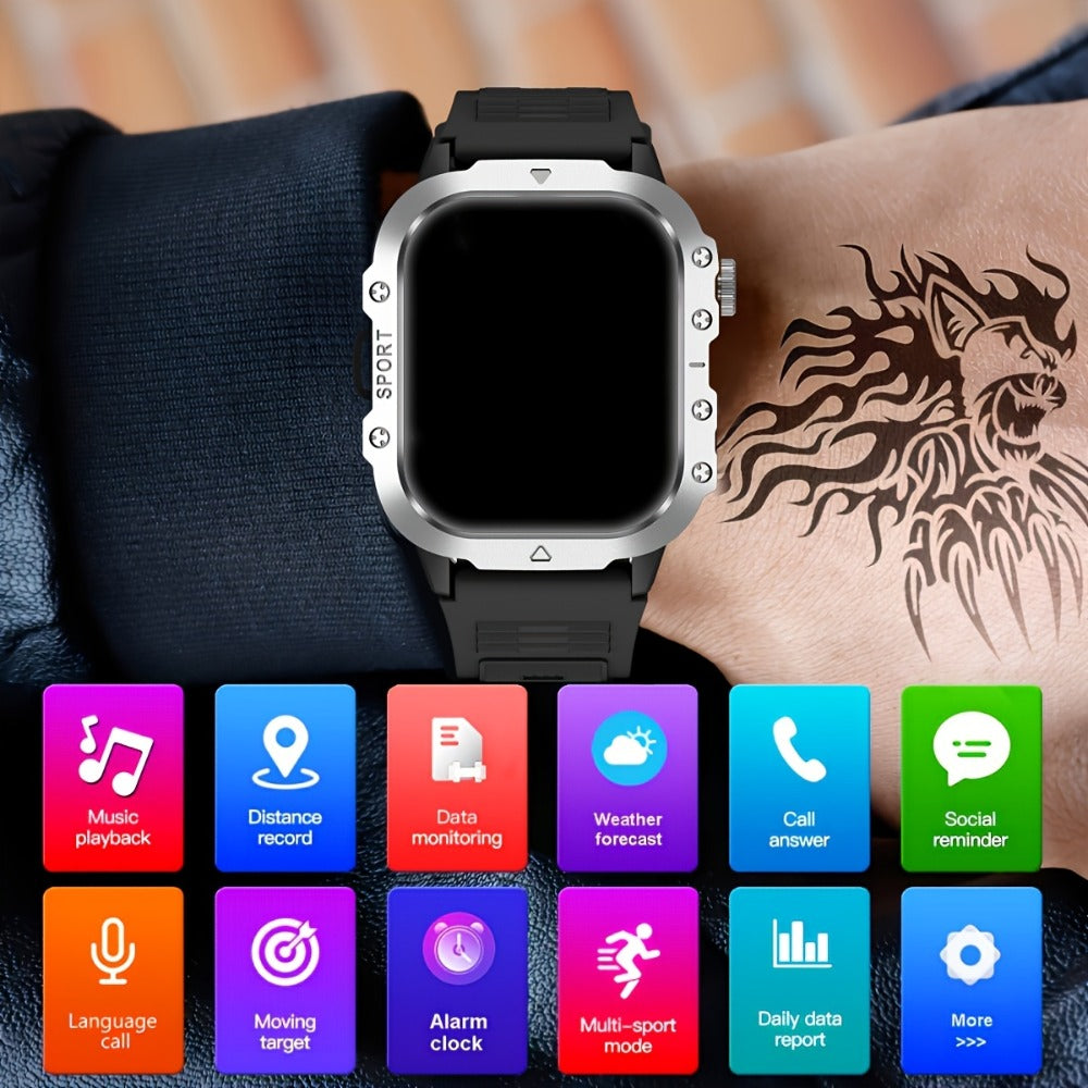 Multifunctional Smartwatch 100+ Sport Modes, Fitness Tracker & Step Counter Pedometer, Heart Rate SpO2 Sleep Monitor, Smart Notifications, Outdoor Activity Watch – Compatible with Android & iPhone, Gift for Men & Women