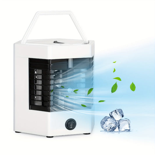 Personal Evaporative Air Cooler with Water & Ice Cooling and Replaceable Filter