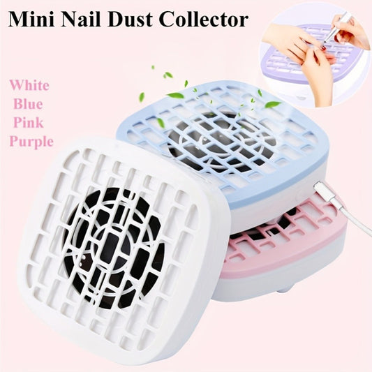 Desktop USB Nail Dust Collector with Filter for Manicure Filing, Four Color Options