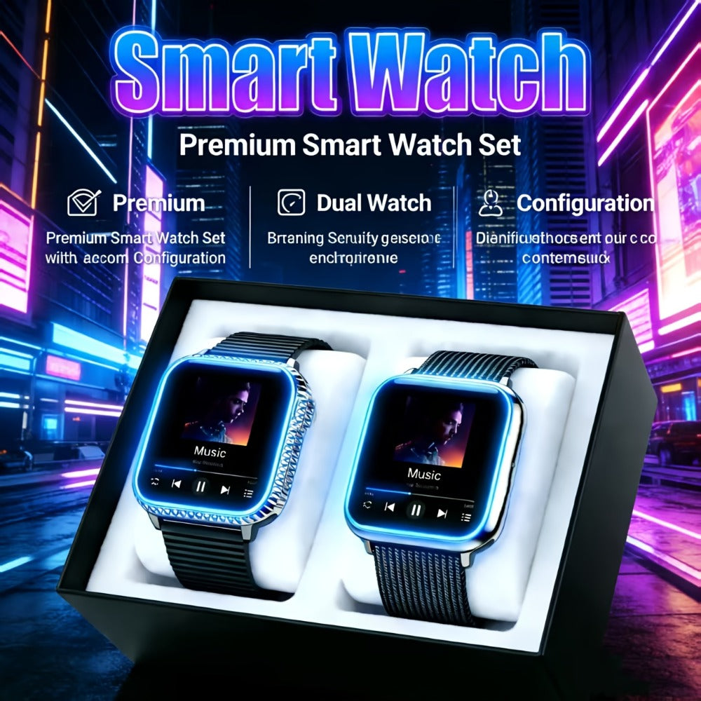 Wireless Calling Smartwatch with Music Control Touchscreen Fitness Tracker Multi-Sport Modes Message Notifications Heart Rate Sleep Monitor Unisex Men Women Smart Bracelet 2026 – 1 or 2 Pack