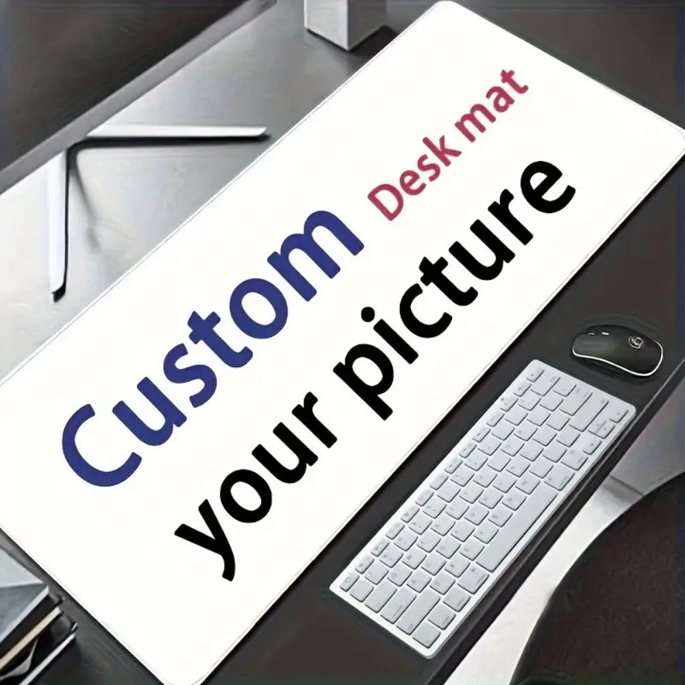 Custom Photo Mouse Pad Large Personalized Desk Mat Print Your Own Image or Text Non-Slip Base Extended Size for Office Gaming Home Unique Gift for Gamers Professionals