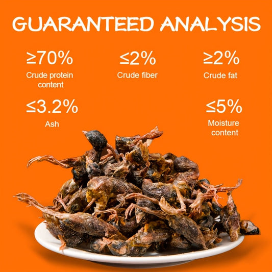 Air-Dried Whole Quail Cat Treats, Single-Ingredient Ready-to-Serve Snack, 70g