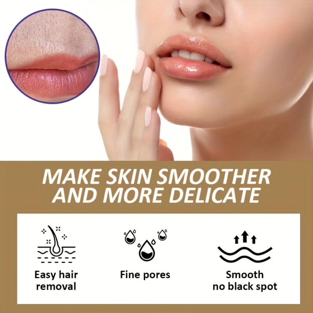 Hair Removal Cream with Coconut Essence & Aloe – Mild Non-Irritating 5-Minute Formula for Underarms, Lips, Arms, Legs, Back & Bikini Area, Gentle Depilatory Cream for Sensitive Skin, 100g