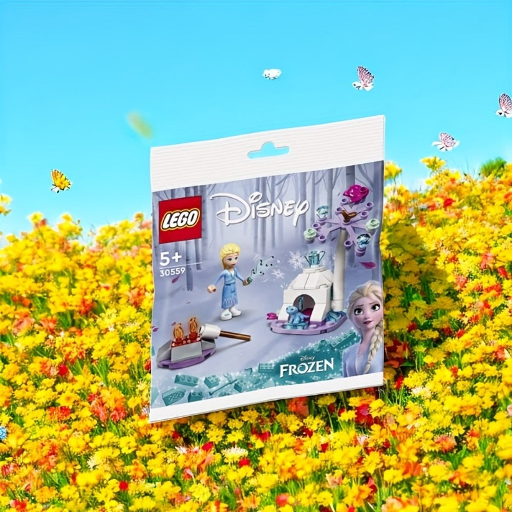 Elsa & Bruni Forest Camp Building Set 30559, Mini Brick Kit