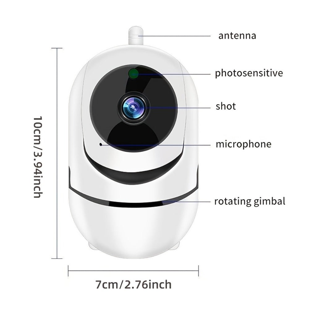 1080P Indoor Security Camera WiFi with Night Vision & Motion Detection – Two-Way Audio, Remote Viewing, Baby Monitor, Pet Cam, Home Surveillance Camera No Subscription