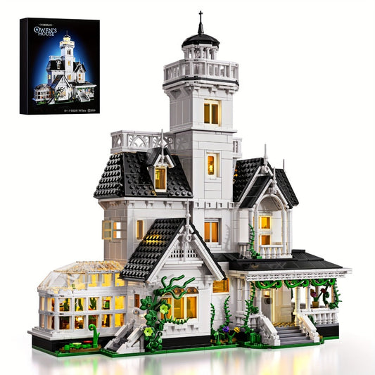 1877-Piece Victorian-Style House Building Block Set