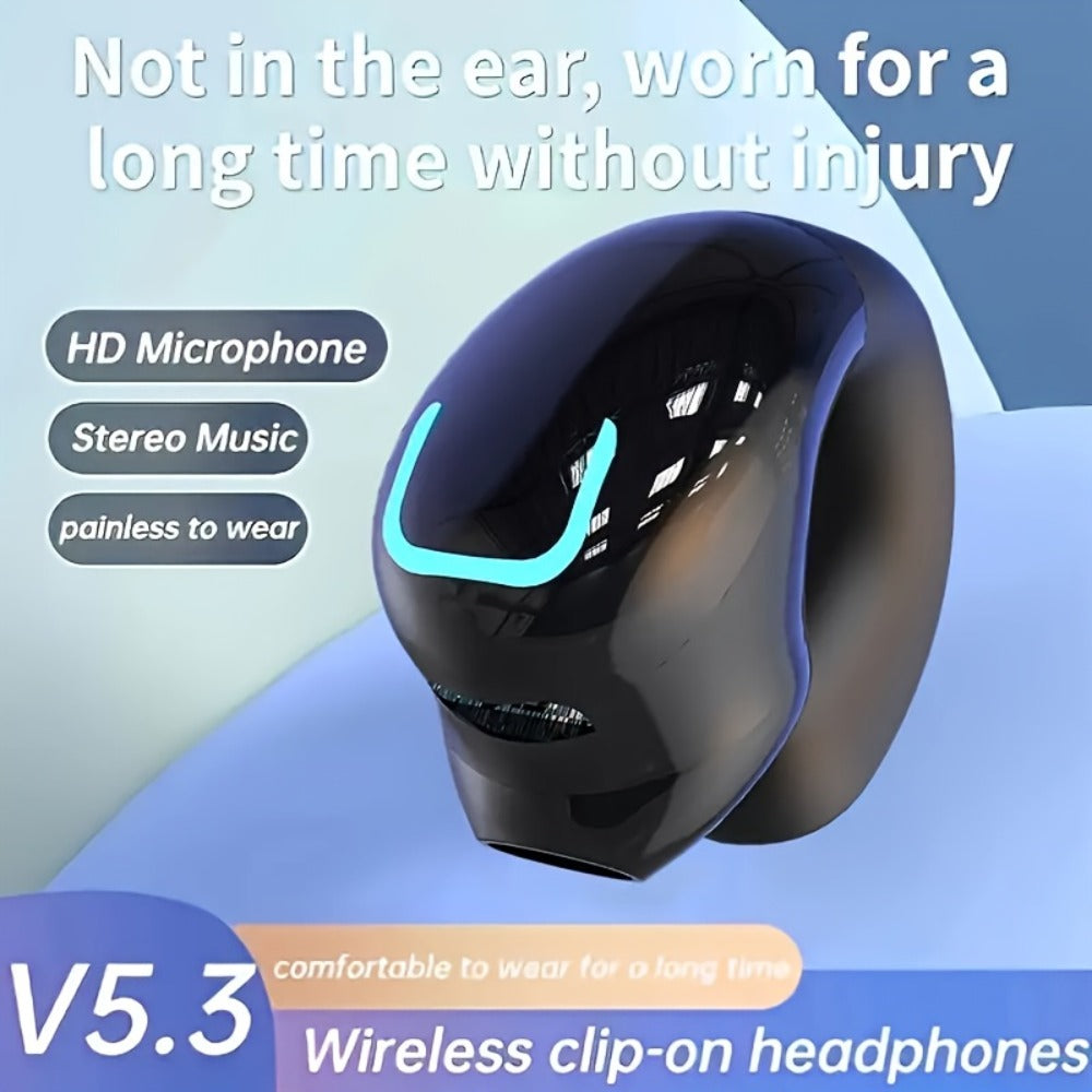 Lightweight Noise Cancelling Wireless Earbuds Handsfree Calls, Stylish Portable In-Ear Headphones USB Type-C Charging 5H Battery Life, Compatible with Smartphones, Perfect Gift for Men Women