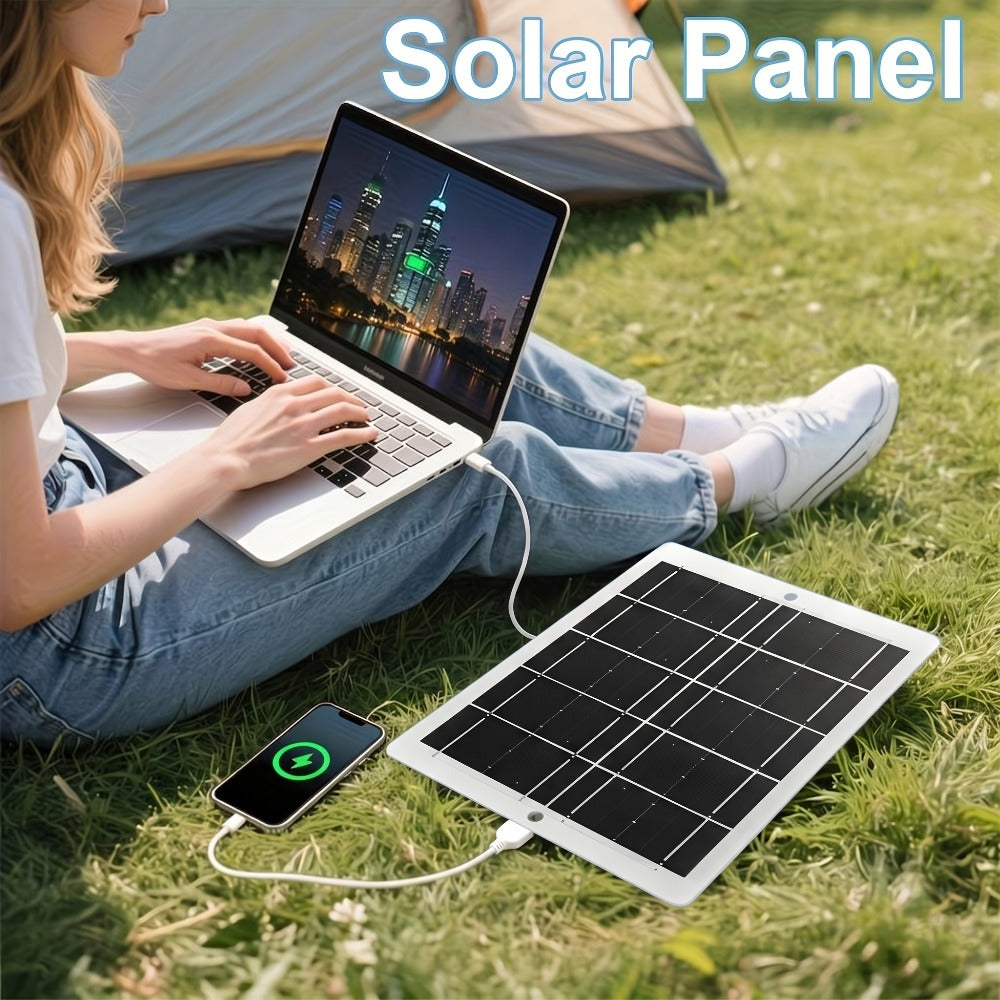 Outdoor Solar Phone Charger 5V USB 2.5A – Portable Solar Charging Panel for Camping Hiking Backpacking | Charges Phones Power Banks Flashlights Fans | Lightweight Compact Emergency Home Backup Solar Power