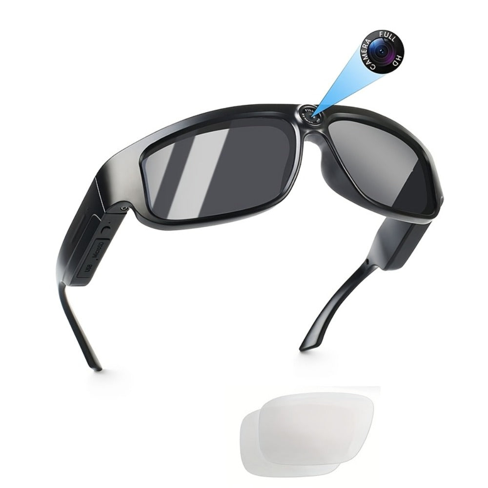 4K Camera Glasses UHD Sports Action Cam - 2-Hour Recording, Body Camera Wearable, Bike Running Cycling Recorder, Meeting Minutes, 3840x2160P 30fps, Optional 64GB, Models A31 A33 S36