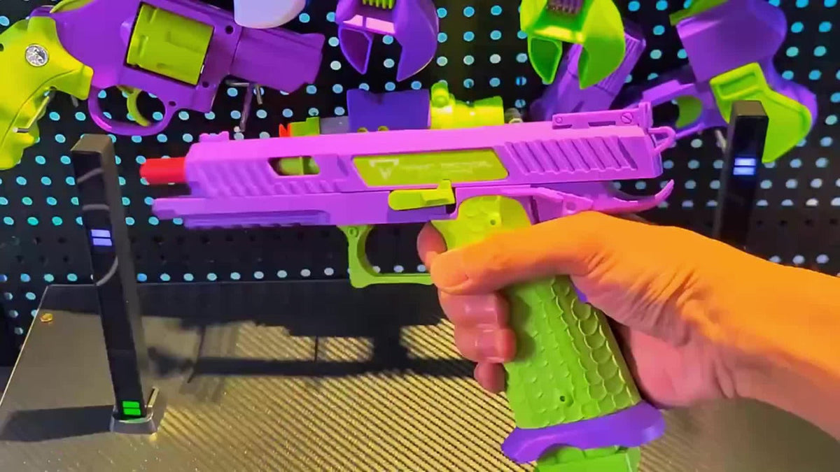 2011 Battle Master Semi-Auto Soft Bullet Toy Gun with Shell Ejecting – 1 Magazine, 20 Simulation Bullets, ABS Safe Plastic, Combat Role Play Pistol for Boys, Birthday Gift for Kids Ages 6+