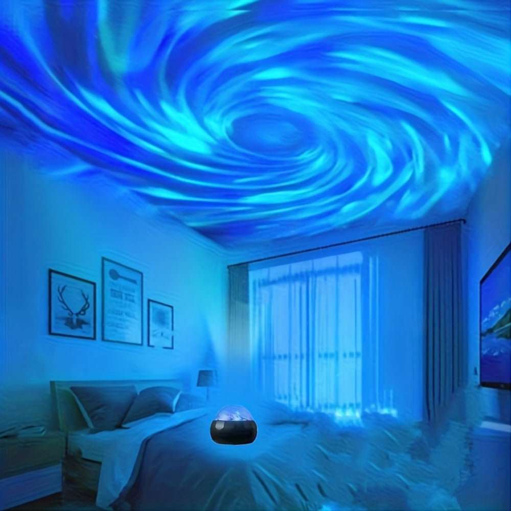 Northern Lights Aurora LED Lamp with Remote Control – USB Powered RGB Color Changing Table Light for Bedroom Gaming Room Party Holiday Gift
