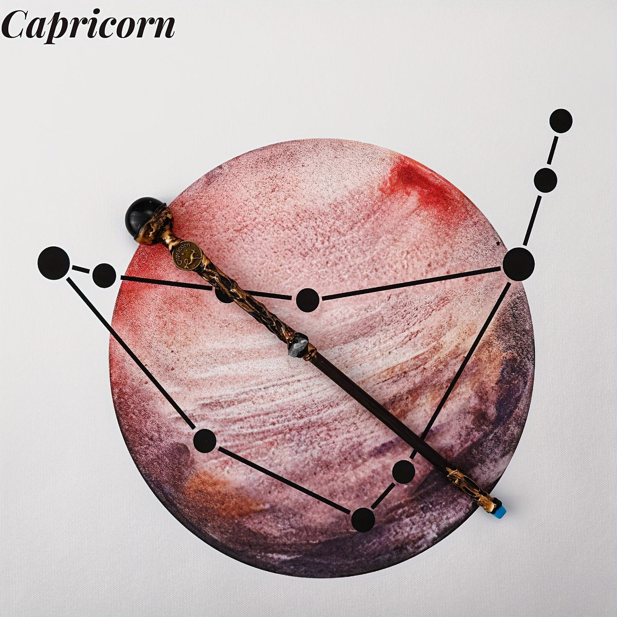 Zodiac Crystal Magic Wand with Gift Box – Handmade Astrology Wand All 12 Signs Aries Taurus Gemini Cancer Leo Virgo Libra Scorpio Sagittarius Capricorn Aquarius Pisces Cosplay Party Decor Birthday Gift